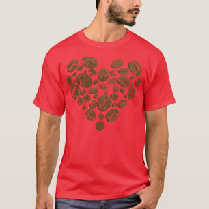 Camiseta Feijão de café com espuma Cozinhar comida
