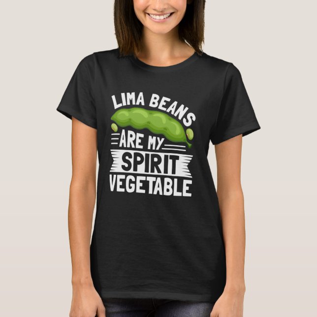 Camiseta Feijão-de-lima é o meu vegetal espiritual (Frente)