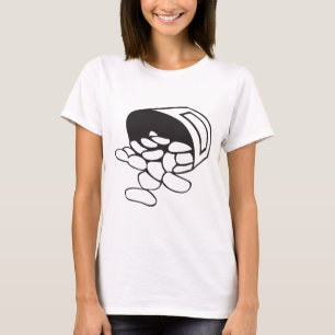 Camiseta Feijão Derramado Contorno Preto e Branco