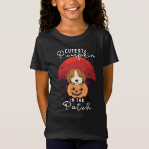 Camiseta Feijão Em Cães De Abóbora Pumpkin Pumpkin No Patch