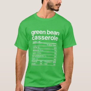 Camiseta Feijão Verde Nutrição Fala Obrigados Engraçado