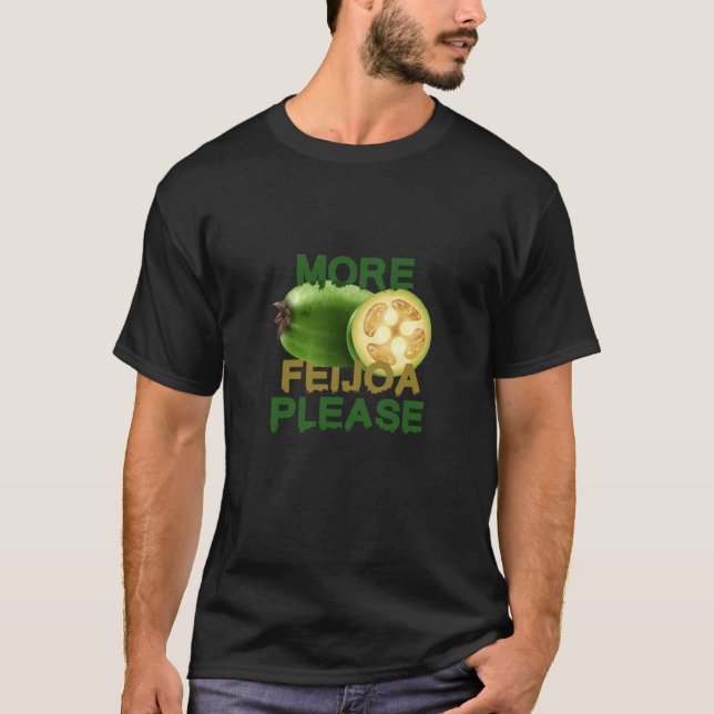 CAMISETA FEIJOA FRUTA! PRESENTE BONITA PARA AMANTES RARAMEN (Frente)