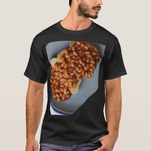 Camiseta Feijões britânicos no presente da piada da comid