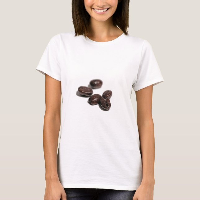 Camiseta Feijões de café torrados (Frente)