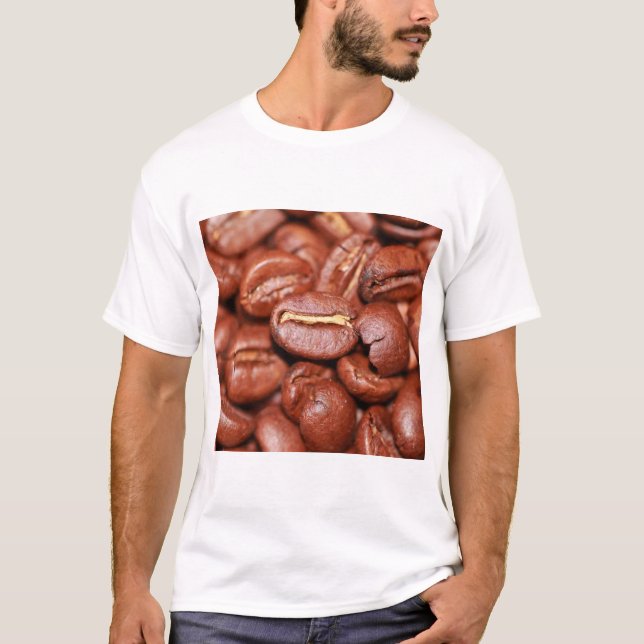 Camiseta Feijões de café torrados (Frente)