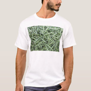 Camiseta Feijões de corda verdes escuro