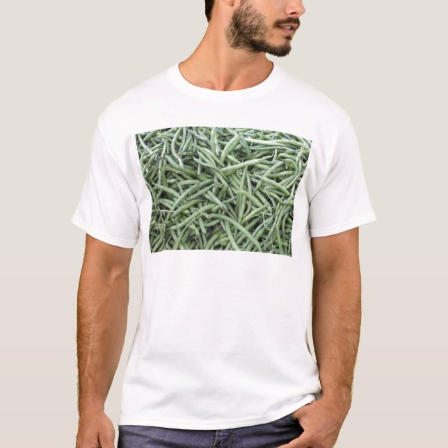 Camiseta Feijões de corda verdes escuro (Frente)