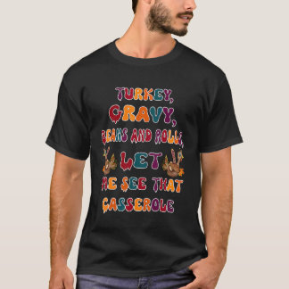 Camiseta Feijões E Rolos De Turcos Deixem-Me Ver Esse Casse