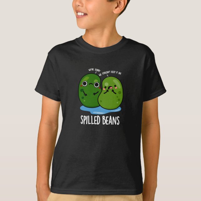 Camiseta Feijões esmagados Engraçado Veggie Bean Pun Dark B (Frente)