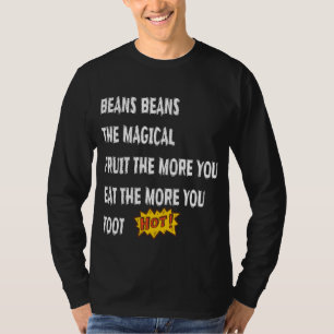 Camiseta Feijões Feijões A Fruta Mágica É Engraçada Dizendo