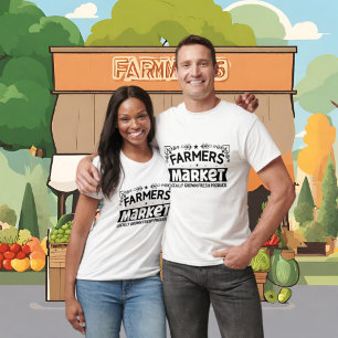 Camiseta Feira de Agricultores Legal produtos cultivados lo