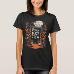 Camiseta Feira de outono do Corn Maze Crew Halloween