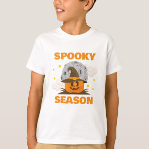 Camiseta Feira de Spooky, Cute Orange Pumpkin Halloween