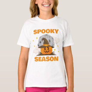 Camiseta Feira de Spooky, Cute Orange Pumpkin Halloween