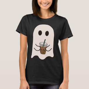 Camiseta Feira de Spooky, Cute, Pequeno Ghost, Café Hallowa