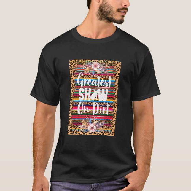 Camiseta Feira Do País Da Pecuária Serape Para O Ran De Bov (Frente)