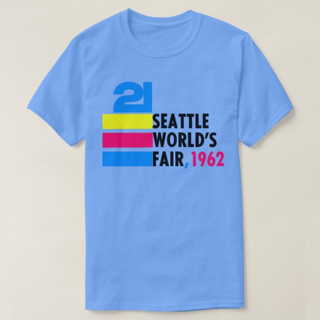 Camiseta Feira dos Mundos de Seattle, 1962 (Frente do Design)