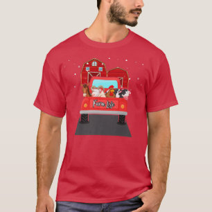 Camiseta Feira Engraçada Vaca Galinha Fazenda Vin