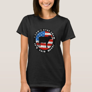 Camiseta Feira Estadual do Condado de Bezerro Vaca Patriota
