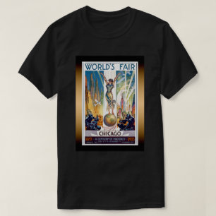 Camiseta Feira Mundial de Chicago 1933 - Arte Deco Retro Vi