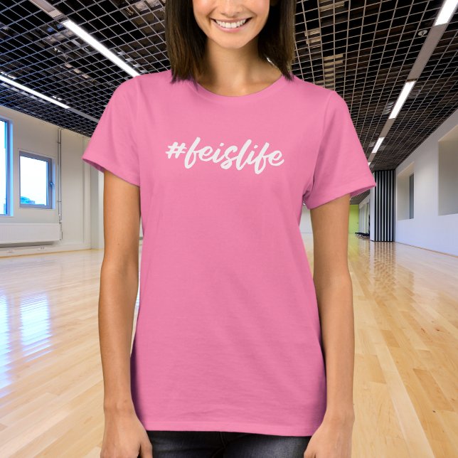 Camiseta #Feislife - White Cursive - Irish Dance (Criador carregado)
