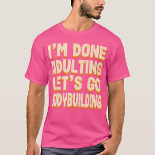 Camiseta Feita A Adulção Do Vamos Ir À Construção De Pormen