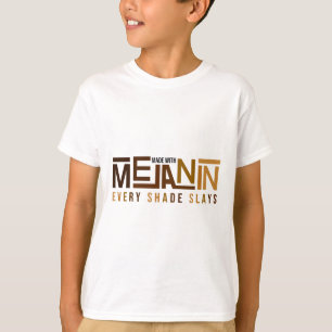 Camiseta Feita Com Melanin Black Girl Magic Afro Beauty Bla