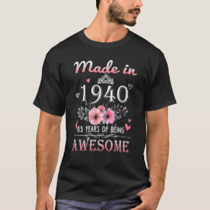 Camiseta Feita Em 1940, Com 83 Anos De Idade E 83 Anos De I