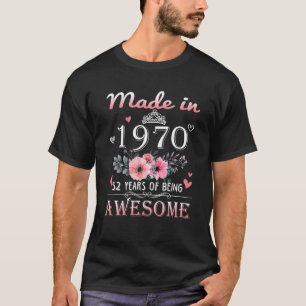 Camiseta Feita Em 1970, Com 52 Anos De Idade, Presente De 5