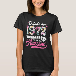 Camiseta Feita Em 1972, Com 51 Anos De Idade E 51 ruas De A