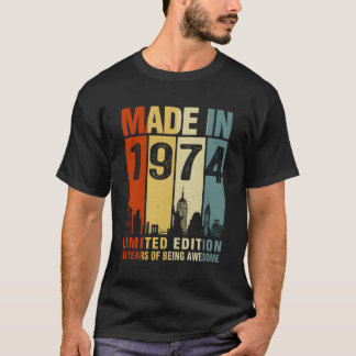 Camiseta Feita Em 1974 49 Anos De Esforço