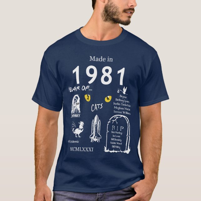 Camiseta Feita em 1981 (Frente)