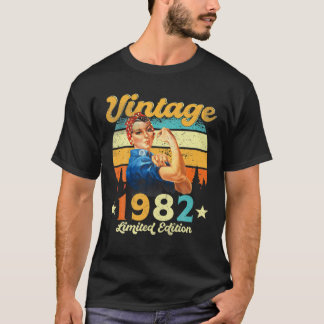 Camiseta Feita Em 1982 Com aniversário de 40 anos 40 Anos D