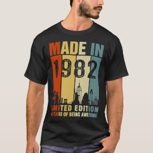 Camiseta Feita Em 1982 Edição Limitada De 40 Anos De Atençã