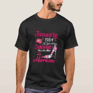 Camiseta Feita Em 1982 Fevereiro, Aniversário De 40 Anos D