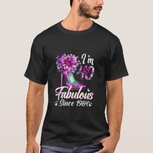 Camiseta Feita Em 1984 Com 40 Anos De Idade Vintage 40º Nas