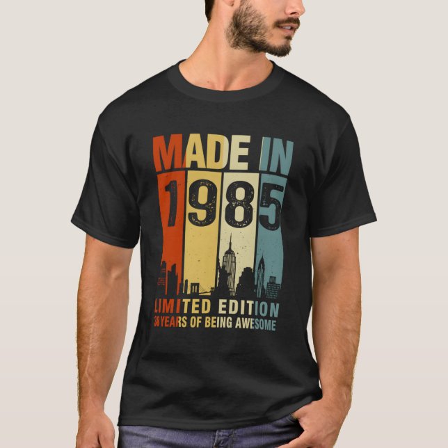 Camiseta Feita Em 1985, 38 Anos Sendo Incrível (Frente)