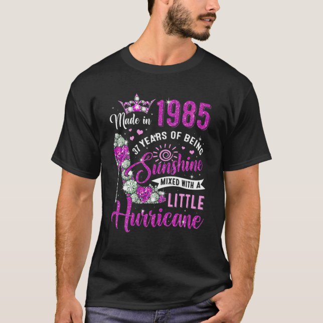 Camiseta Feita Em 1985 Com 37 Anos De Idade Oferece Às Mulh (Frente)