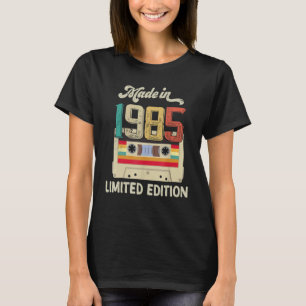 Camiseta Feita Em 1985 Com Cassete Vintage De 37 Anos
