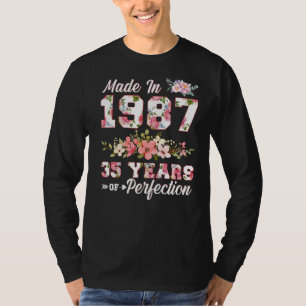 Camiseta Feita Em 1987, 35 Anos De Perfecção 35º Dia