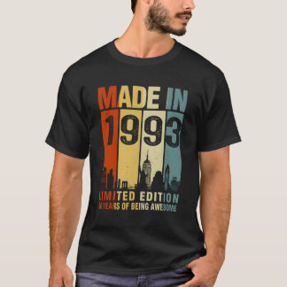 Camiseta Feita Em 1993, 30 Anos Sendo Incrível