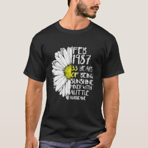 Camiseta Feita Em Fevereiro Em 1987, 33º Furacão Sunshine