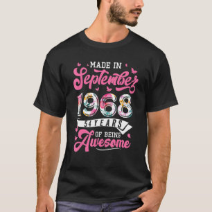 Camiseta Feita Em Setembro De 1968 Com 54 Anos De Nasciment