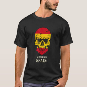 Camiseta Feita Na Espanha Legal Ilustração Do Crânio De Ban