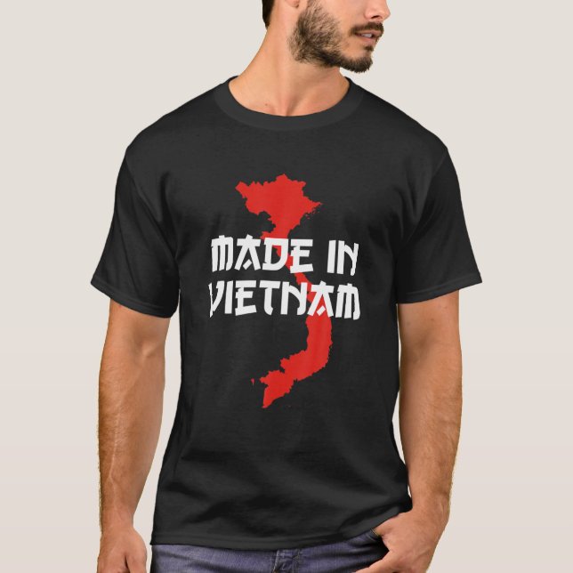Camiseta Feita no Vietnã Uma Citação Engraçada Em Língua Vi (Frente)
