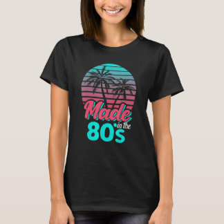 Camiseta Feita Nos Anos 80 Vaporwave Sunset Party Costu