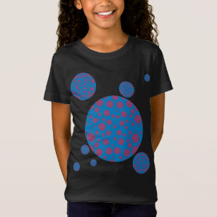 Camiseta Feita nos Estados Unidos uma arte roxa de pontos d
