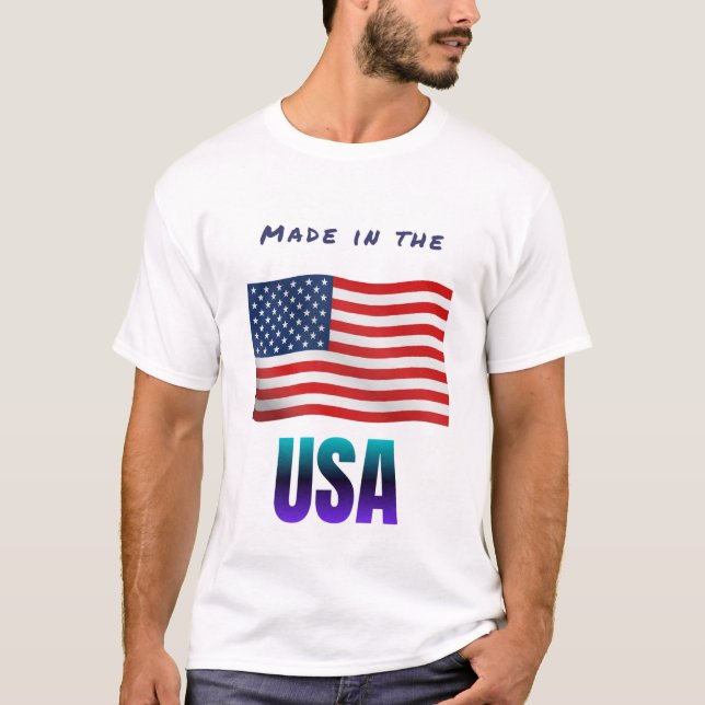Camiseta Feita nos EUA (Frente)