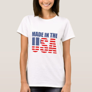Camiseta feita nos eua