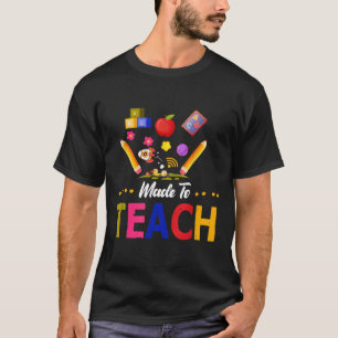 Camiseta Feita Para Ensinar Professores Gráficos Design Ado